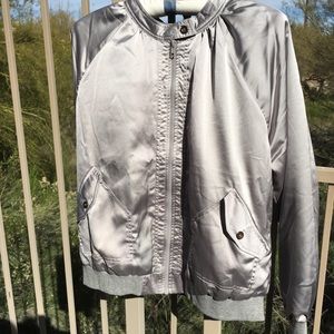 Silver Bomber jacket